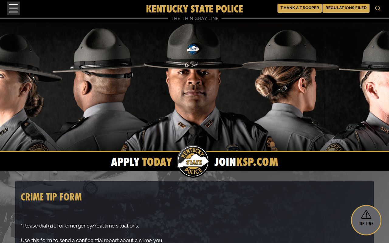 Bath County wanted-person records KSP confidential tip form